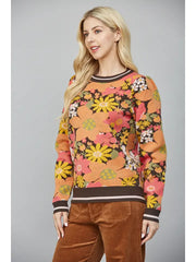 FATE Flower Power Jacquard Sweater