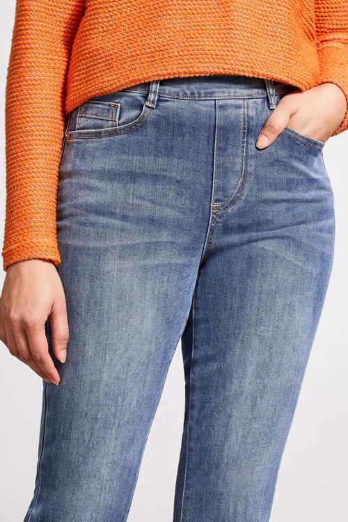 Tribal Audrey Pull-On Flare Jeans- Multiple Colors!