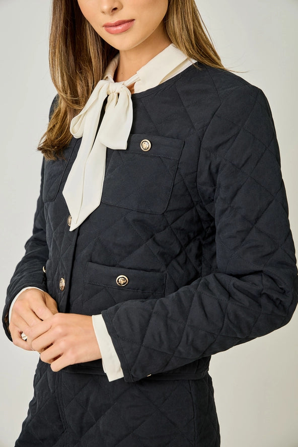 Quilted Bomber Jacket