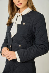 Quilted Bomber Jacket