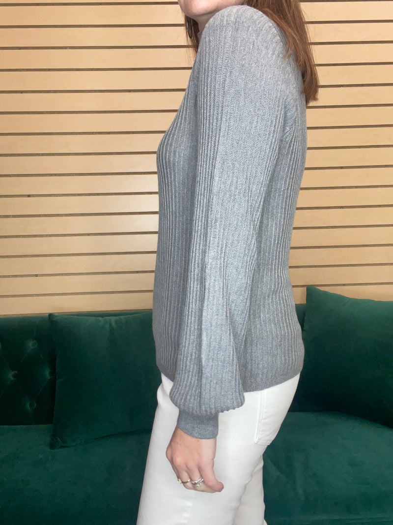 Ribbed Ottoman Mock Neck- Multiple Colors