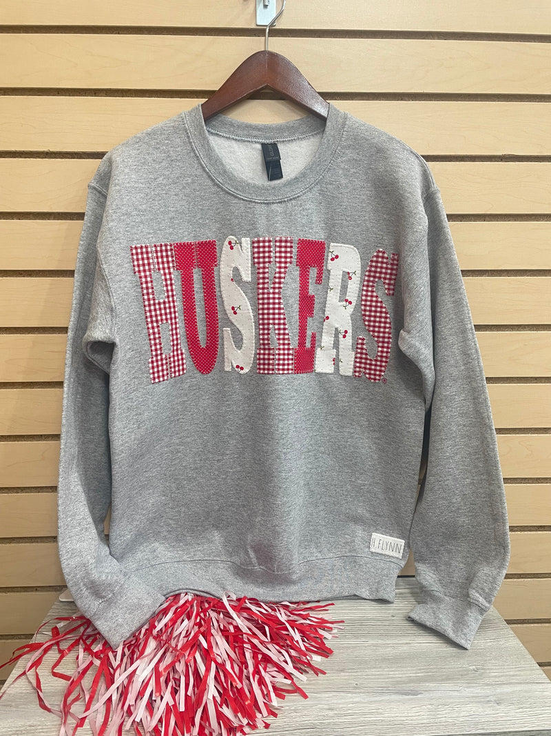 Huskers Patchwork Crew