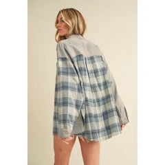 Kambrie Oversized Plaid Flannel