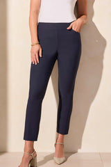 Tribal Flatten It Ankle Pant- Deep Blue