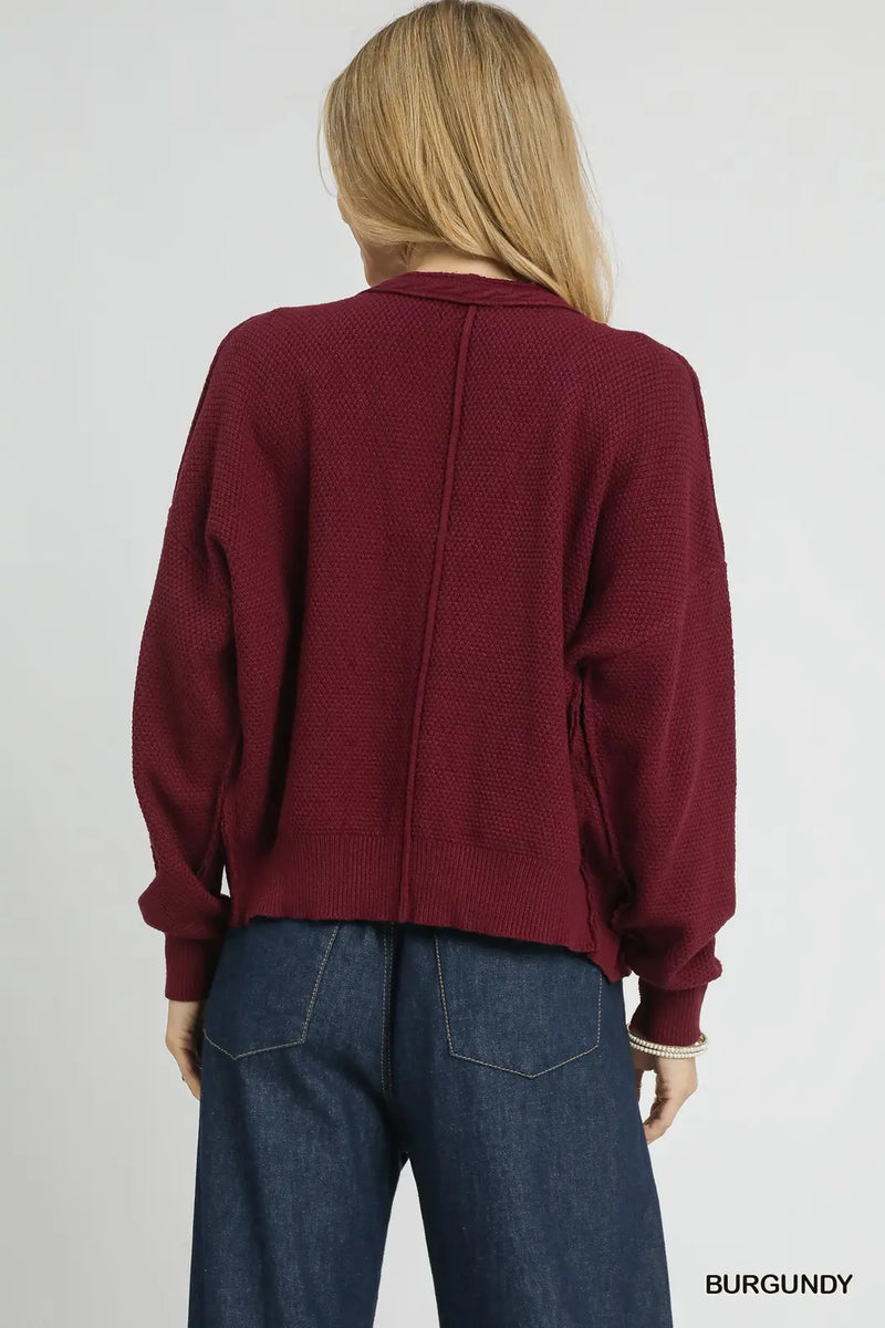 Chunky Cable Knit Cardi