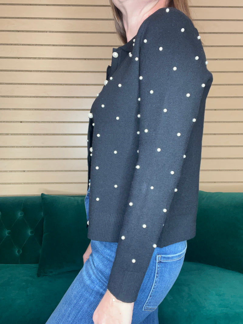 Pearl Embellished Cardigan- 2 Colors