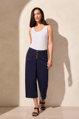 Tribal Audrey Wide Crop- Nautical