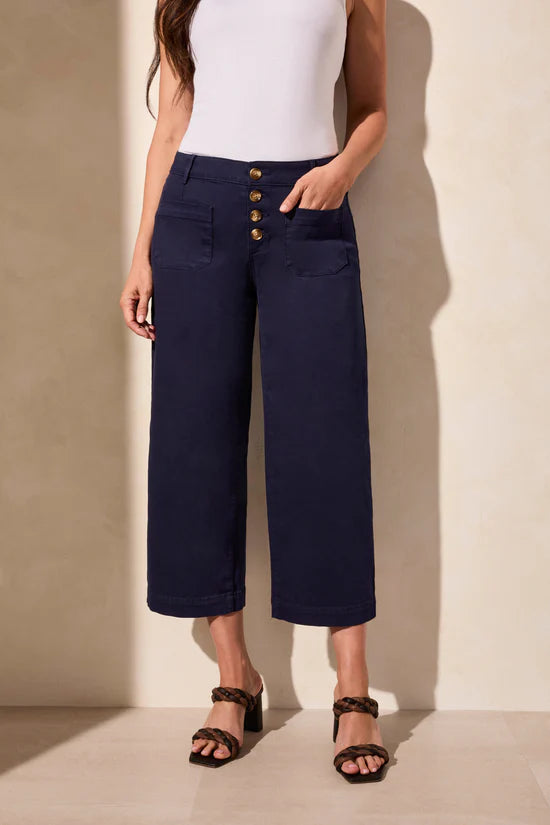 Tribal Audrey Wide Crop- Nautical