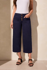 Tribal Audrey Wide Crop- Nautical
