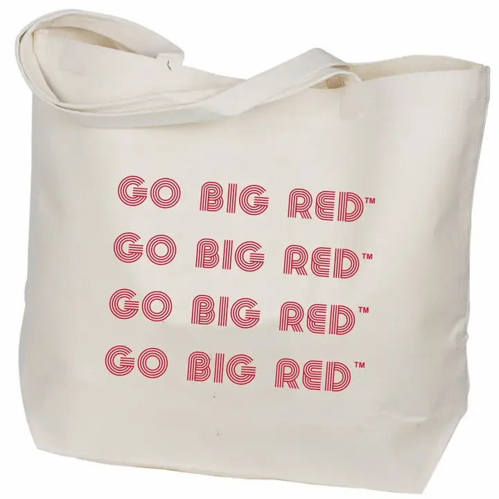 GO BIG RED Canvas Tote Bag