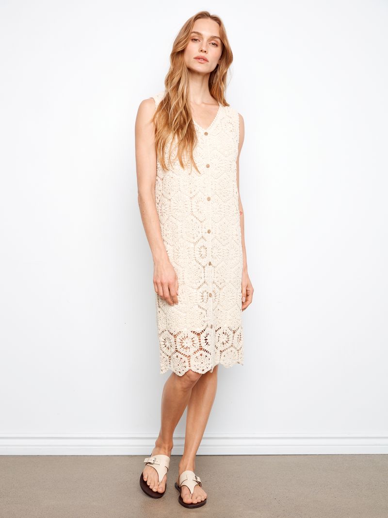 Charlie B. Crochet Midi Dress Charlie B. Crochet Midi Dress