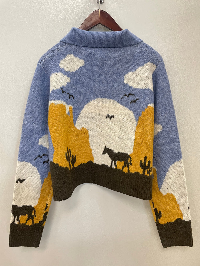Western Knit Cardigan- 2 Colors!
