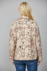 FATE Fall Paisley Print Shacket