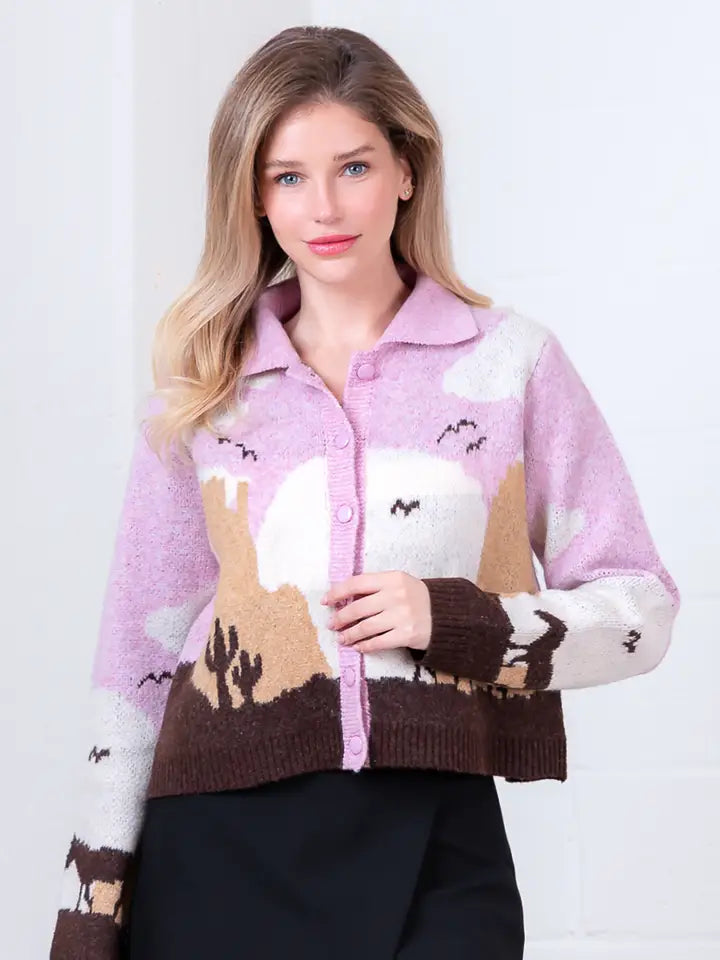 Western Knit Cardigan- 2 Colors!