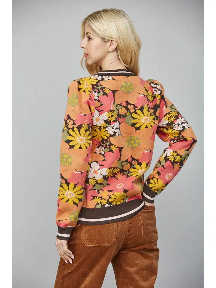 FATE Flower Power Jacquard Sweater