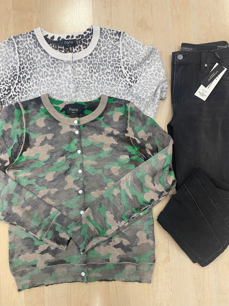 FATE Faded Print Cardi- 2 Prints