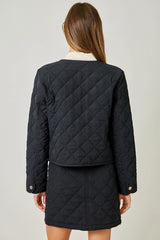 Quilted Bomber Jacket