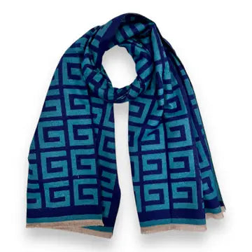 Big Maze Cashmere Blend Scarf- 2 Colors