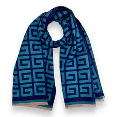 Big Maze Cashmere Blend Scarf- 2 Colors