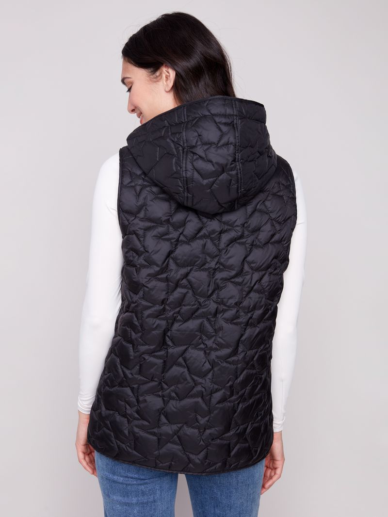 Charlie B. Embroidered Stars Puffer Vest