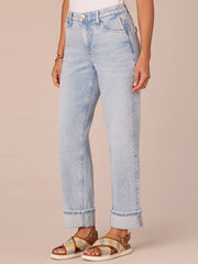 Democracy High Rise Boyfriend Jeans with Side Pockets