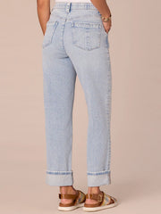 Democracy High Rise Boyfriend Jeans with Side Pockets