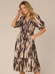 Democracy Elbow Sleeve Dress