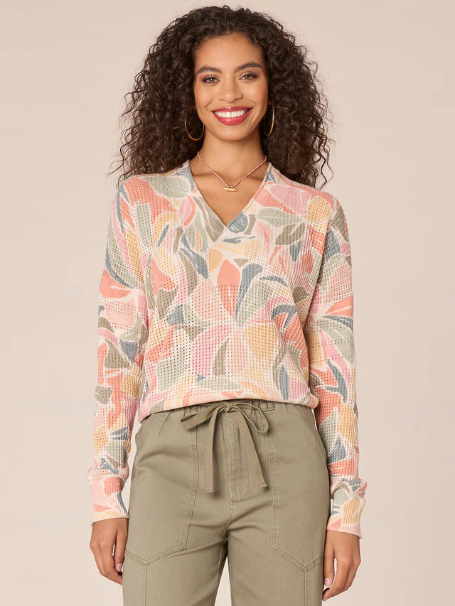Democracy Abstract Print Sweater