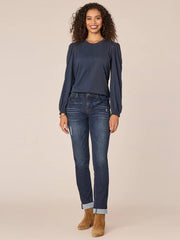 Democracy Crochet Detail Long Sleeve- 3 Colors