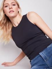 Charlie B. Double Knit Crew Neck Tank- 2 Colors!