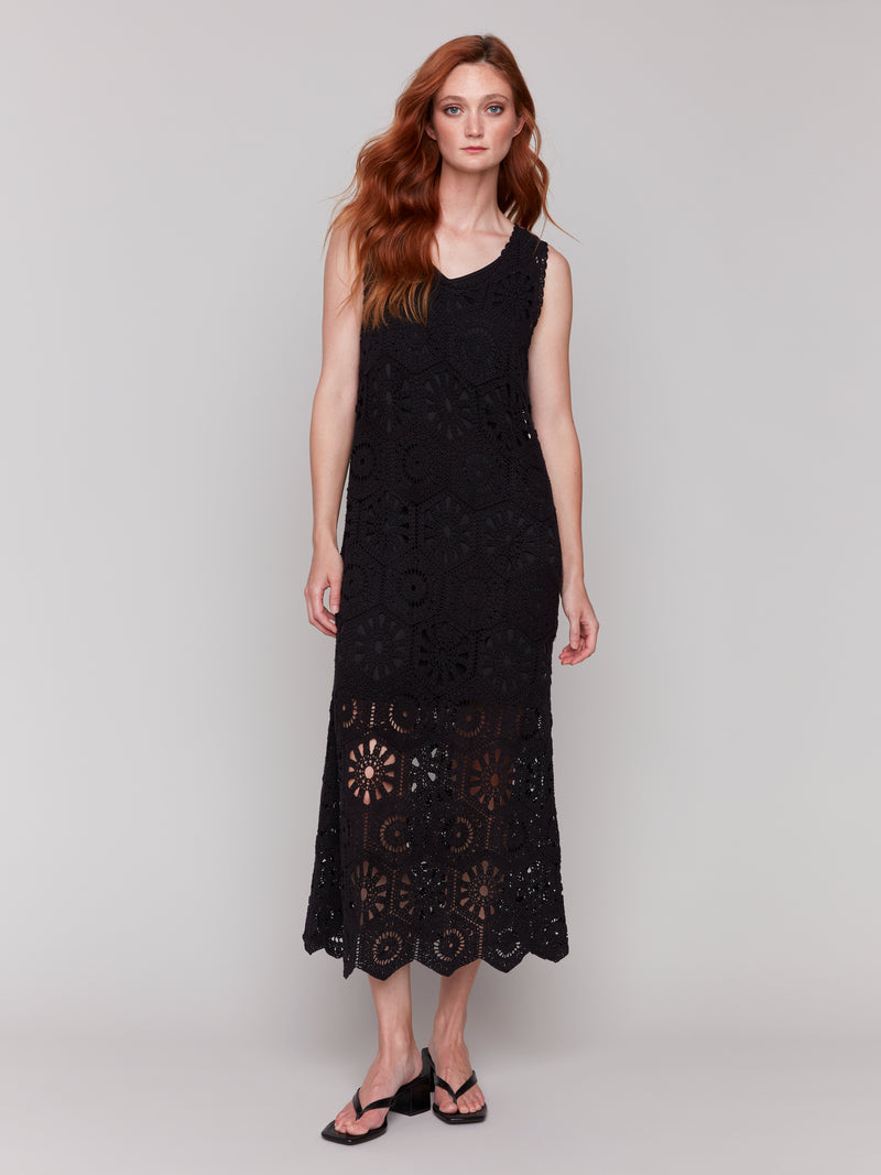 Charlie B. Crochet Maxi Dress