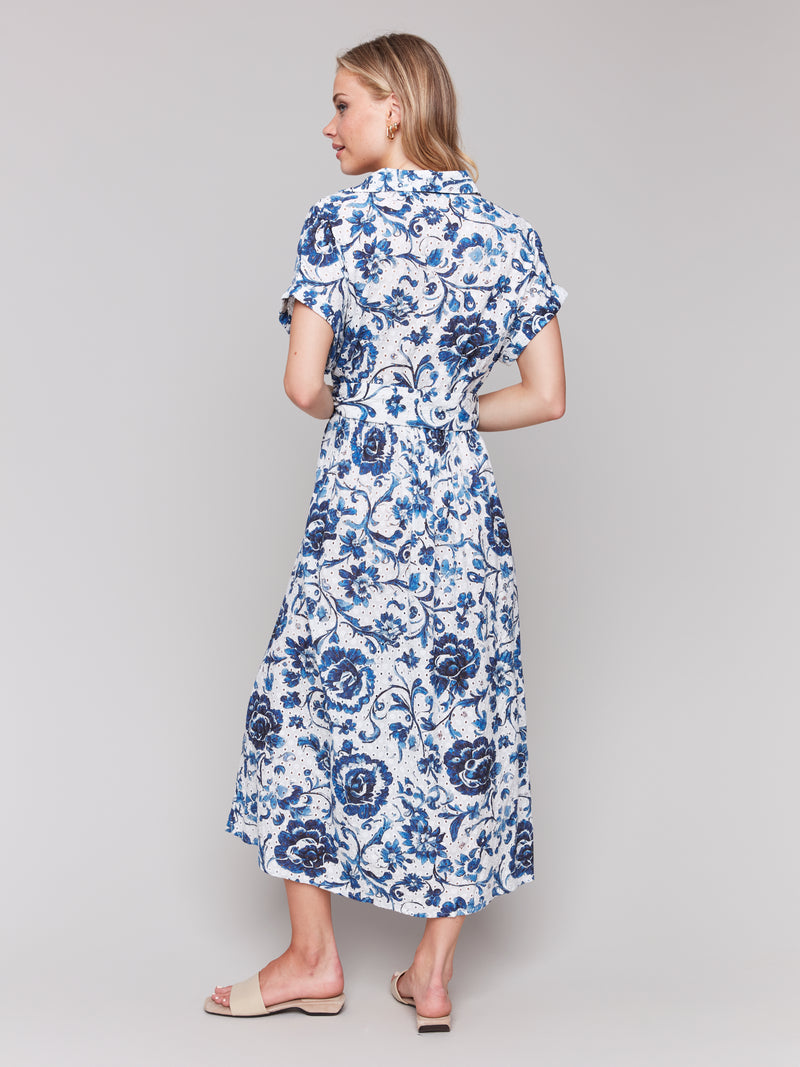 Delphinium Eyelet Maxi Dress