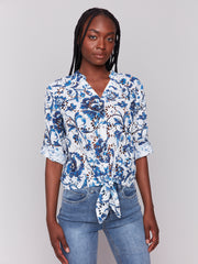 Delphinium Eyelet Top