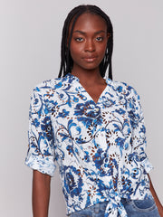 Delphinium Eyelet Top