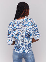 Delphinium Eyelet Top