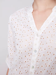 Delphinium Eyelet Top