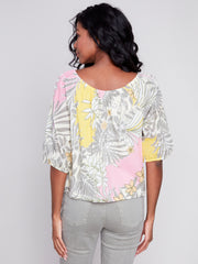 Charlie B. Off Shoulder Cotton Blouse- 3 Prints!