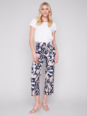 Charlie B. Print Linen Blend Pant