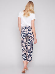 Charlie B. Print Linen Blend Pant