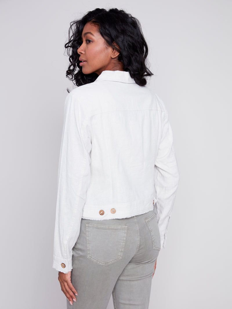 Charlie B. Solid Long Sleeve Linen Jacket- 3 Colors!