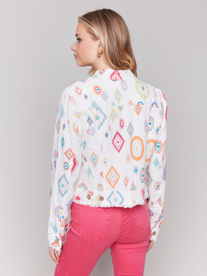 Charlie B. Print Linen Jacket- 3 Prints