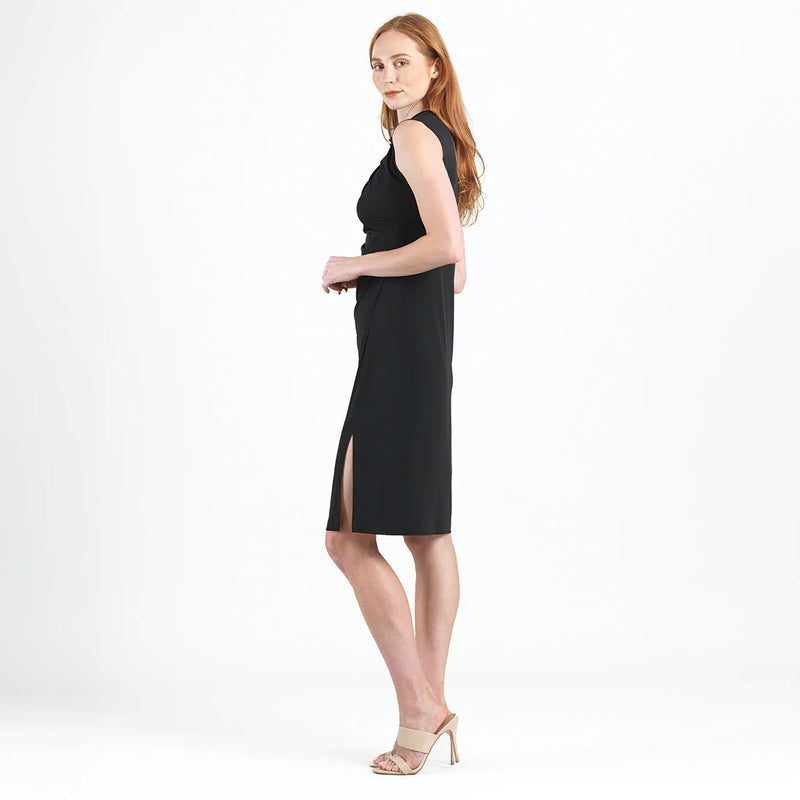 Clara Sun Woo Signature Side Slit Midi Dress