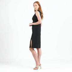 Clara Sun Woo Signature Side Slit Midi Dress