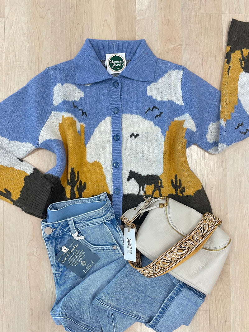 Western Knit Cardigan- 2 Colors!