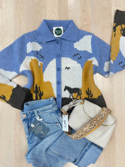 Western Knit Cardigan- 2 Colors!
