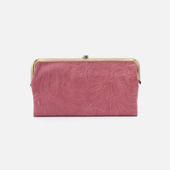 HOBO Lauren Clutch Wallet- Mauve Tooled Emboss
