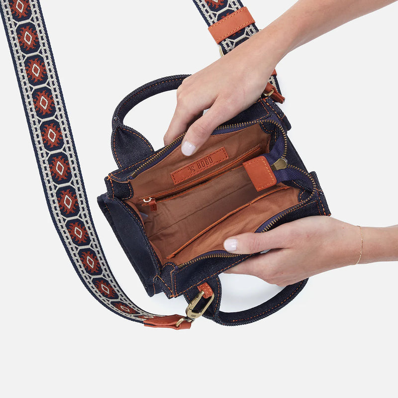HOBO Cass Small Tote- Dark Denim