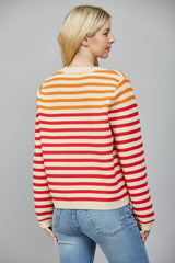 Sunset Striped Cardi