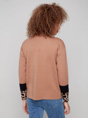 Charlie B. Animal Cuff Mock Neck