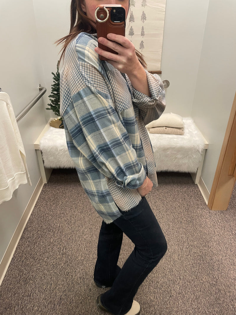 Kambrie Oversized Plaid Flannel